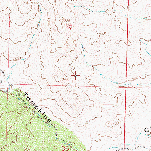 Topographic Map of Lower Cypress Spring, AZ