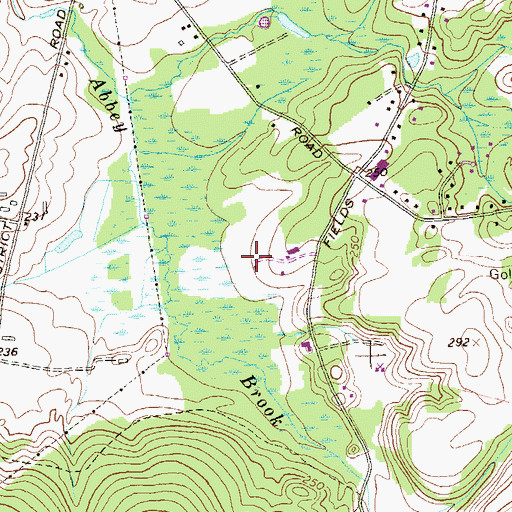 Topographic Map of WDJW-FM (Somers), CT