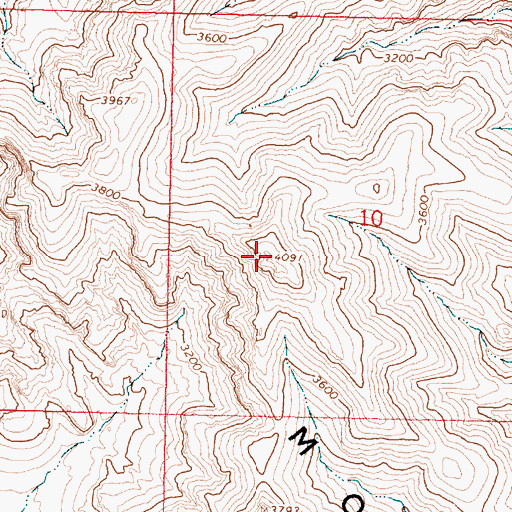 Topographic Map of McLendon Peak, AZ