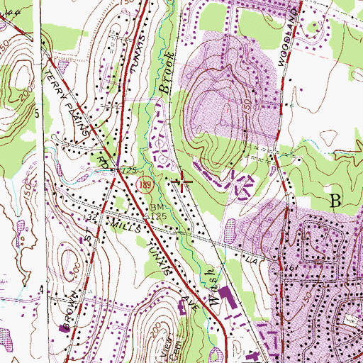 Topographic Map of Town of Bloomfield, CT