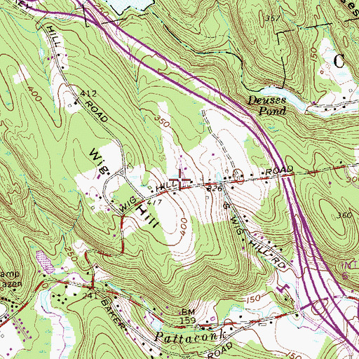 Topographic Map of Town of Chester, CT