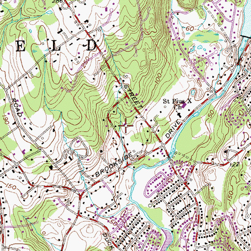 Topographic Map of Town of Fairfield, CT