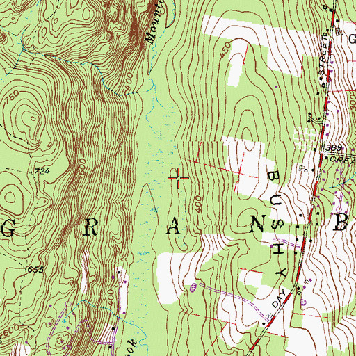 Topographic Map of Town of Granby, CT