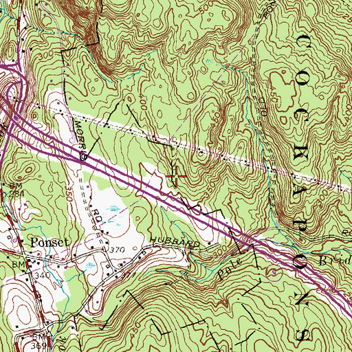 Topographic Map of Town of Haddam, CT