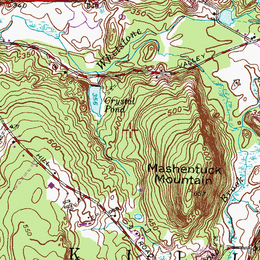 Topographic Map of Town of Killingly, CT