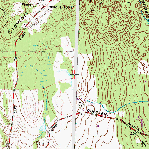 Topographic Map of Town of North Stonington, CT