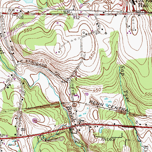 Topographic Map of Town of Pomfret, CT