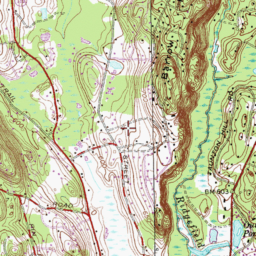 Topographic Map of Town of Ridgefield, CT