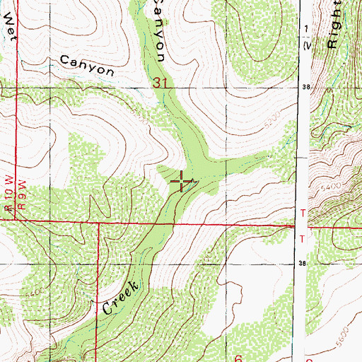 Topographic Map of Mud Spring Canyon, AZ