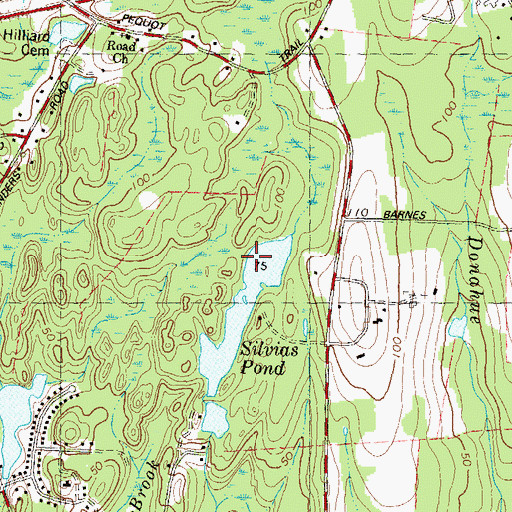 Topographic Map of Town of Stonington, CT