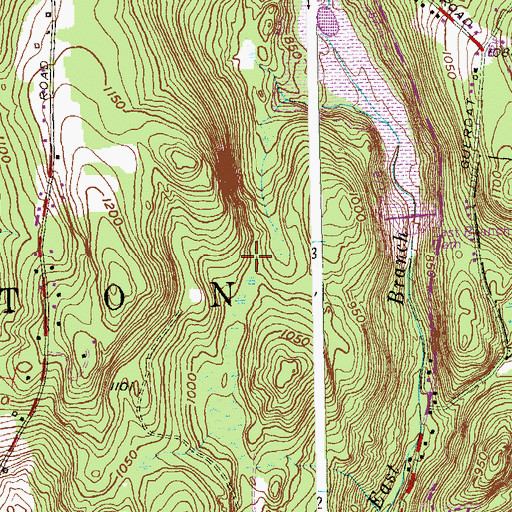 Topographic Map of Town of Torrington, CT