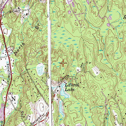 Topographic Map of Town of Weston, CT