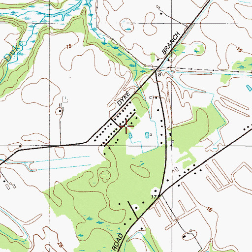 Topographic Map of Bald Eagle Point, DE