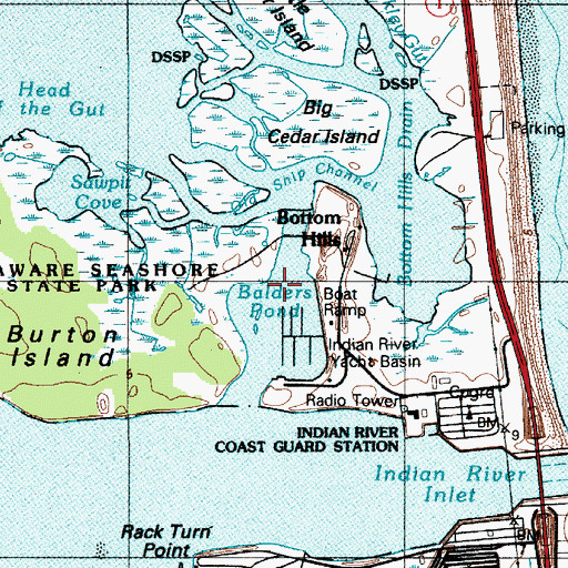 Topographic Map of Balders Pond, DE