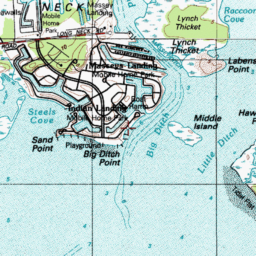 Topographic Map of Big Ditch Point, DE