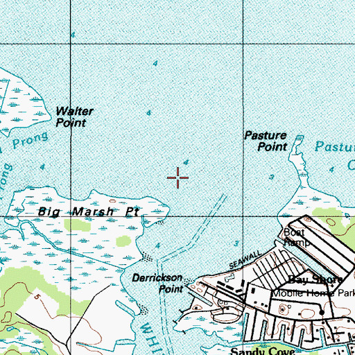 Topographic Map of Big Marsh Point, DE