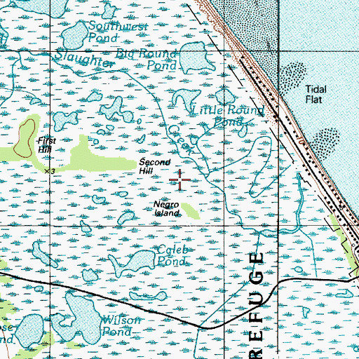 Topographic Map of Big Round Pond, DE