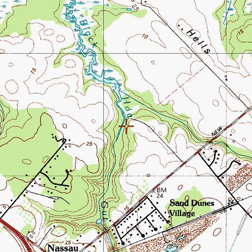 Topographic Map of Black Hog Gut, DE