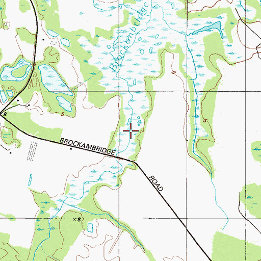 Topographic Map of Brockonbridge Gut, DE