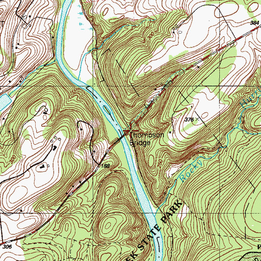 Topographic Map of Carney Run, DE