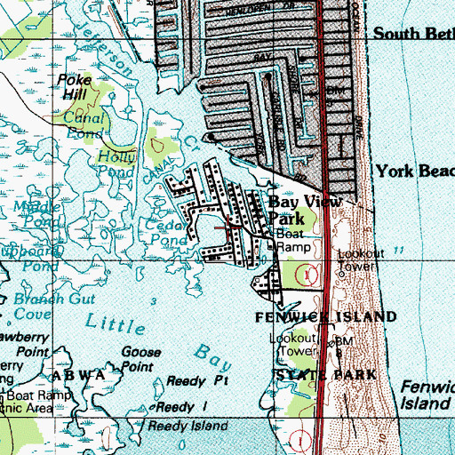 Topographic Map of Cedar Pond, DE