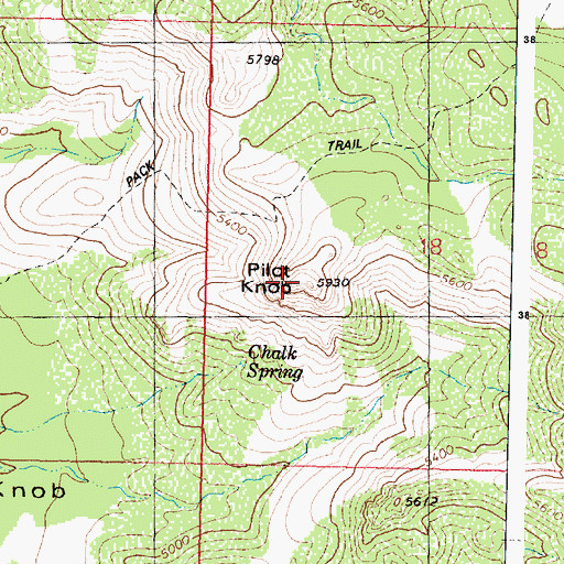 Topographic Map of Pilot Knob, AZ