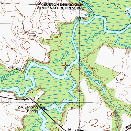 Topographic Map of Big Cripple Swamp, DE
