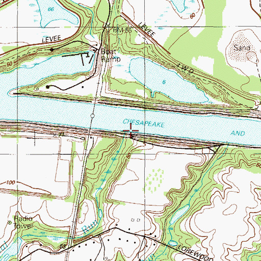 Topographic Map of Crystal Run, DE