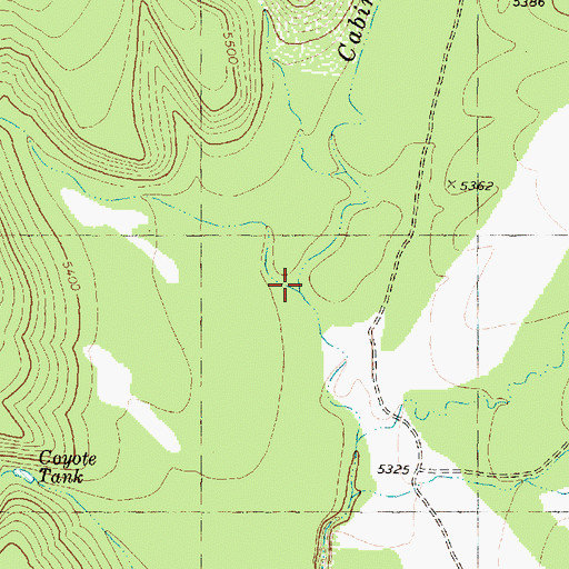Topographic Map of Pine Canyon, AZ