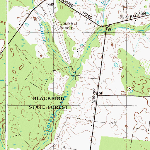 Topographic Map of Dogwood Branch, DE