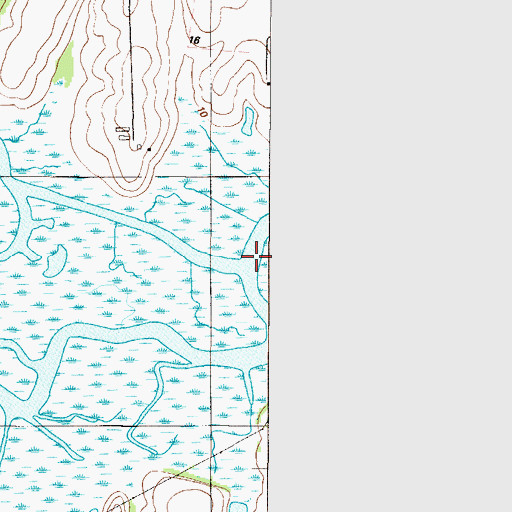 Topographic Map of Drawyer Creek, DE