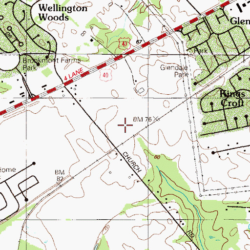 Topographic Map of May B Leasure Elementary School, DE