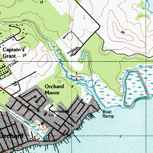Topographic Map of Emily Gut, DE