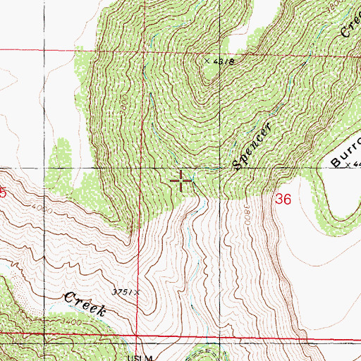 Topographic Map of Red Canyon, AZ