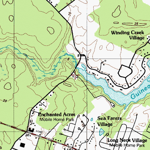 Topographic Map of Friendship School, DE
