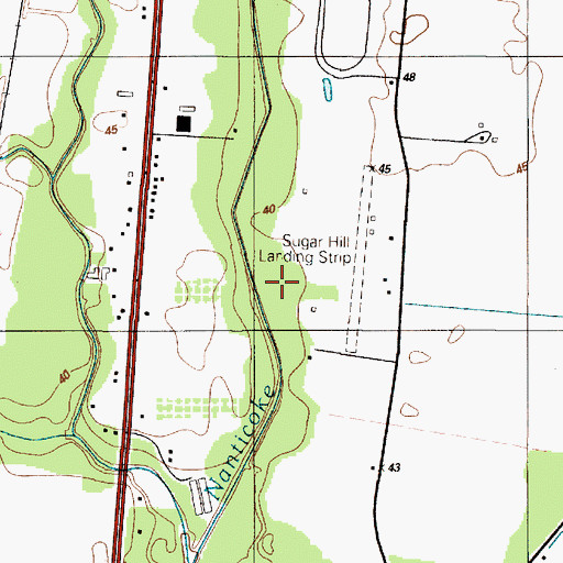 Topographic Map of Glade Branch, DE