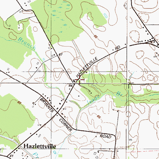Topographic Map of Gospel Chapel, DE