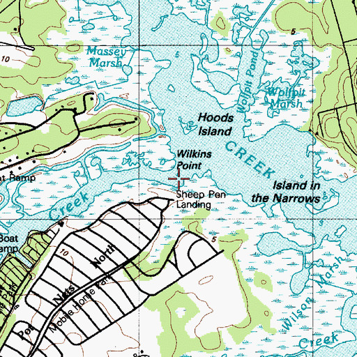 Topographic Map of Guinea Creek, DE