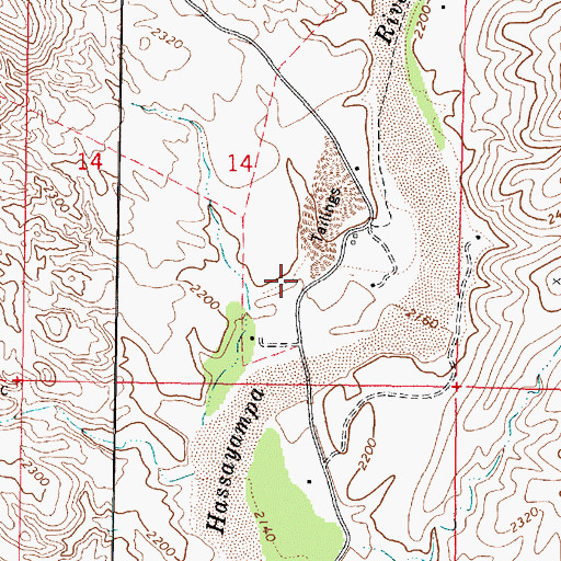Topographic Map of Rincon School, AZ