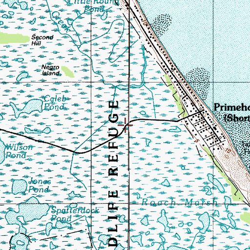 Topographic Map of Hay Hummock, DE