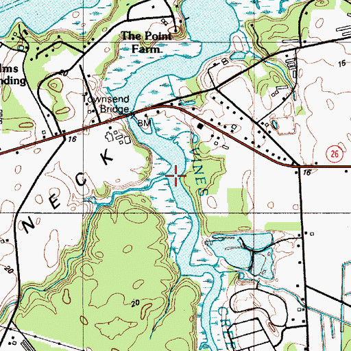 Topographic Map of Herring Branch, DE