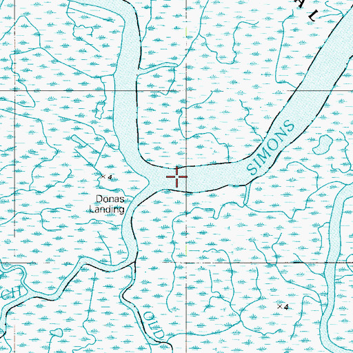 Topographic Map of Herring Branch, DE