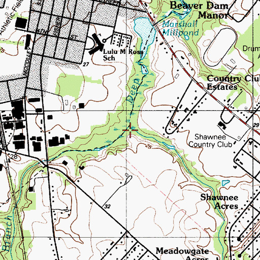 Topographic Map of Herring Branch, DE