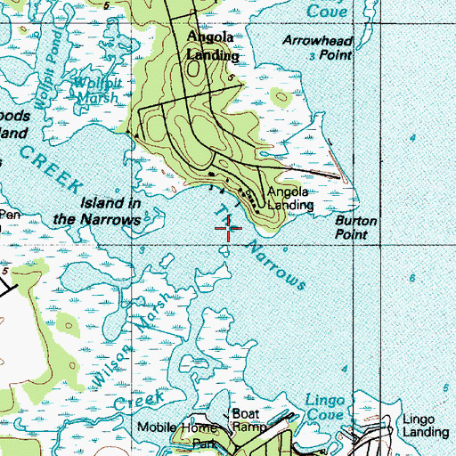 Topographic Map of Herring Creek, DE