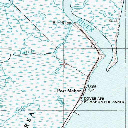 Topographic Map of Indian Gut, DE