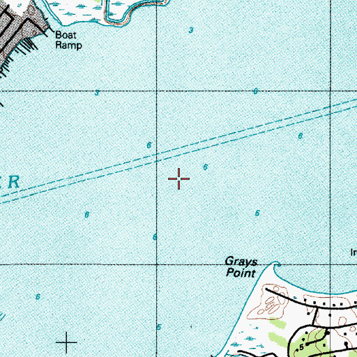 Topographic Map of Indian River, DE