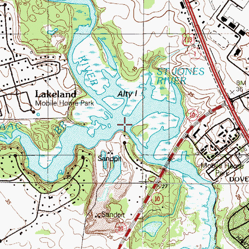 Topographic Map of Isaac Branch, DE