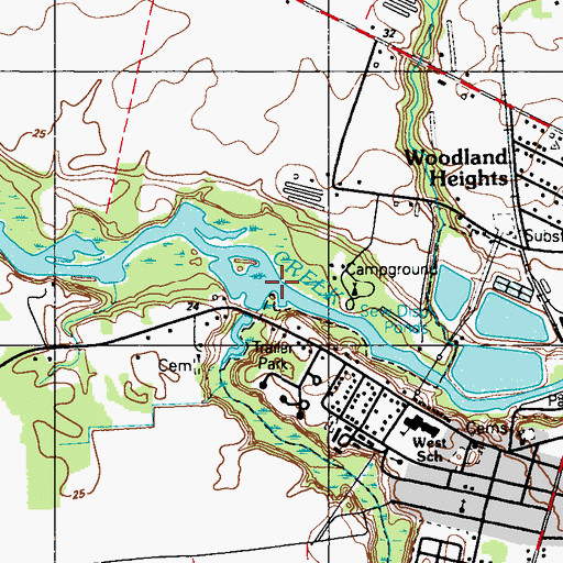 Topographic Map of Little Creek, DE