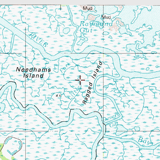Topographic Map of Little Fork, DE
