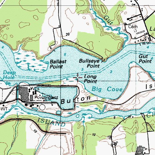 Topographic Map of Long Point, DE